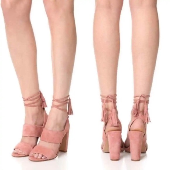 Madewell Octavia tassel sandals taupe suede women’s size 8.5 GUC - Picture 2 of 7